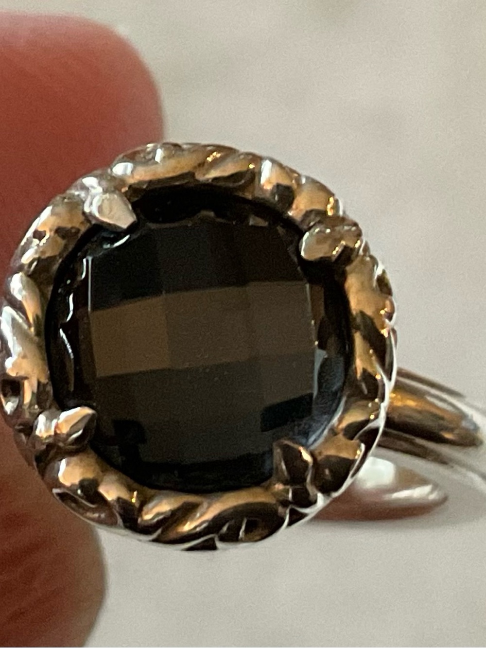 Charles Krypell SS Hematite ring